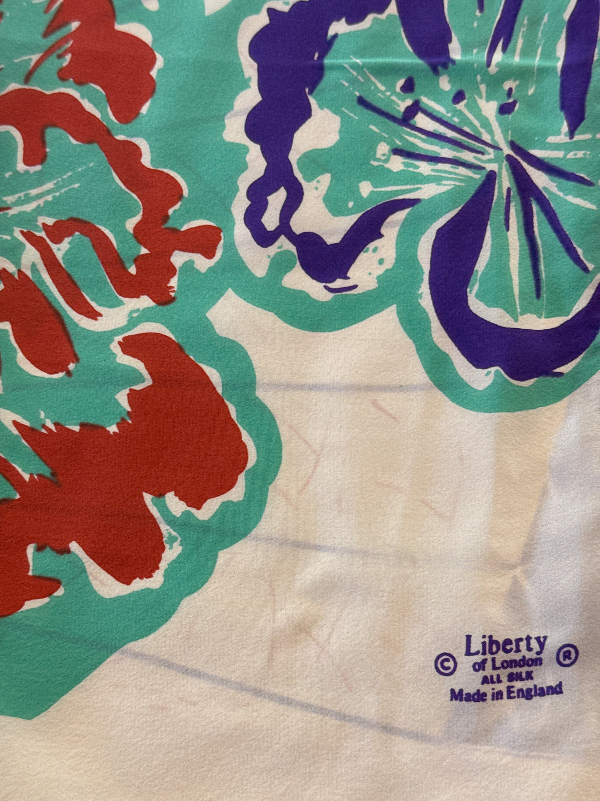 Vintage Liberty Silk, Silk Cut , Scarf
