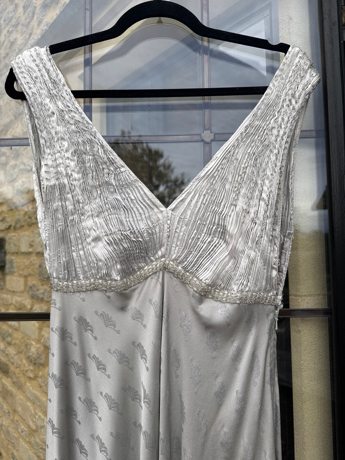 Charles and Patricia Lester Amazing Silver Gown