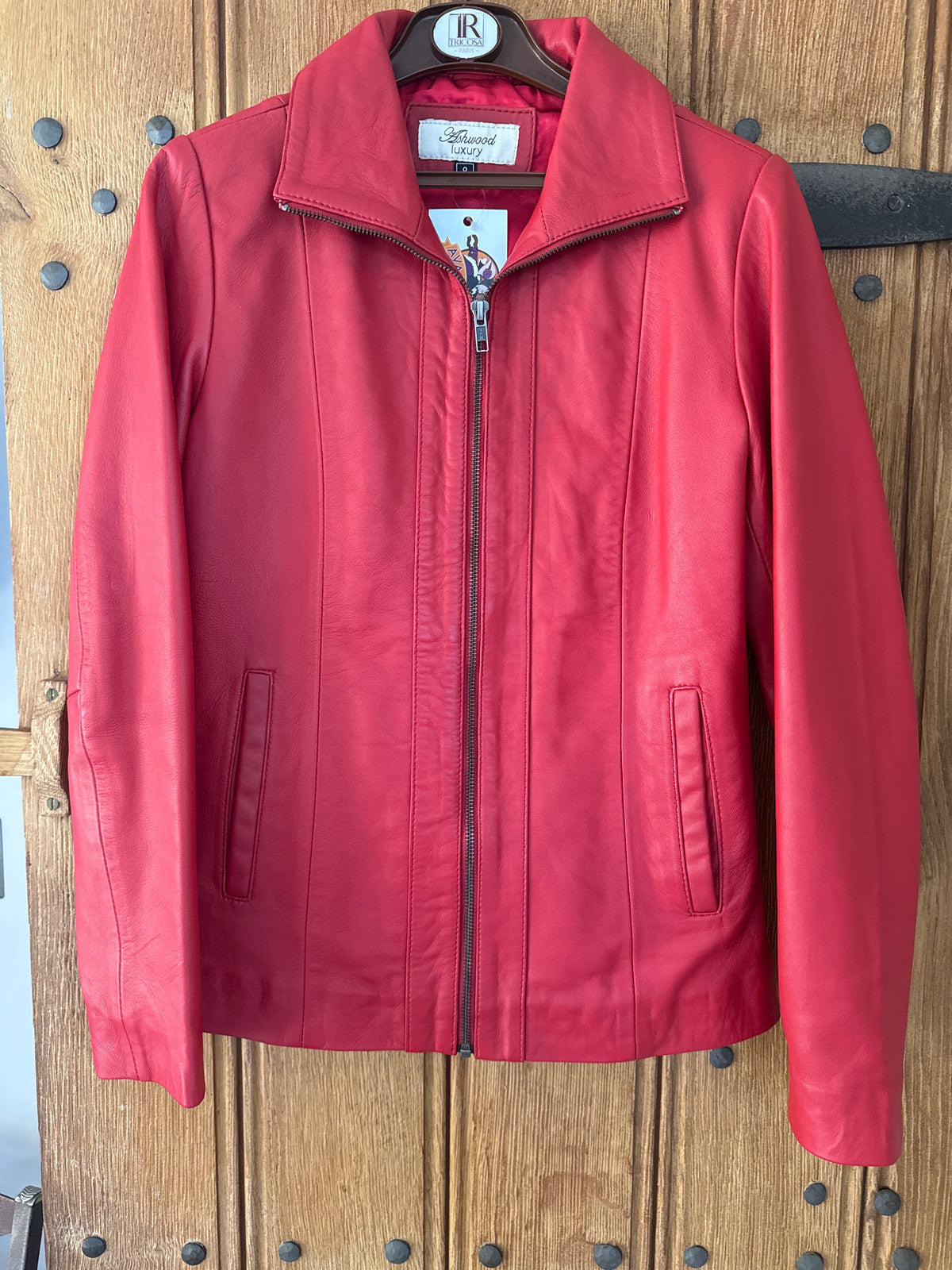 Ashwood red  Leather luxury Jacket 8
