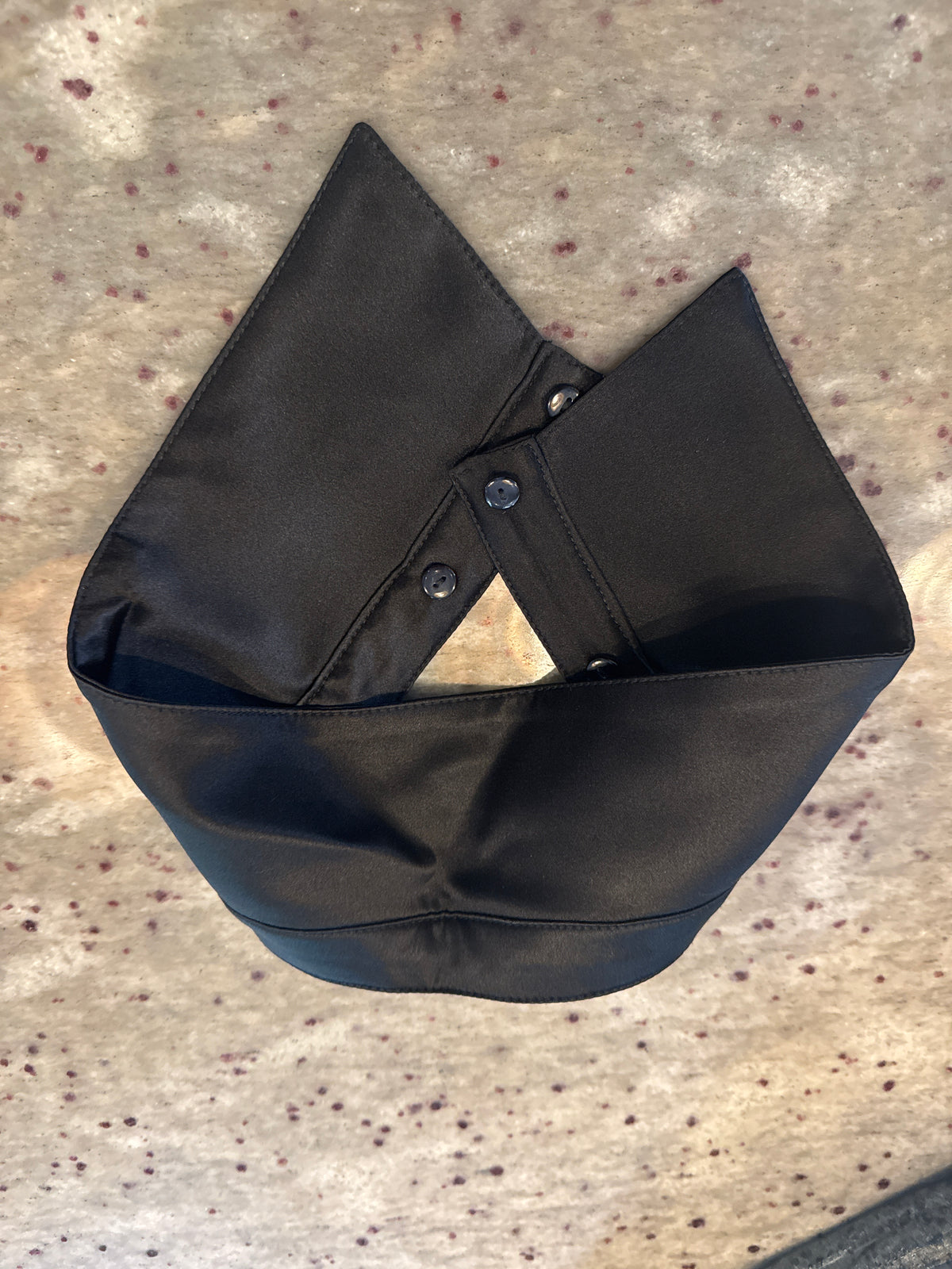 N Peal Cashmere Dress Black M With Detachable Silk Collars.