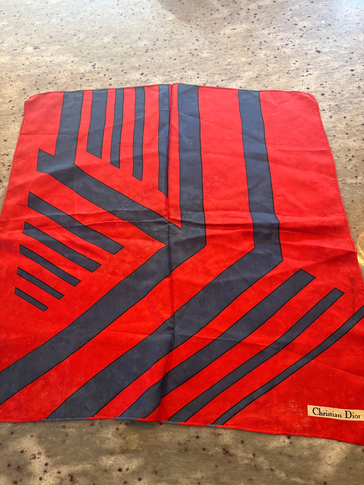 Christian Dior 21 Inch Square Silk Scarf