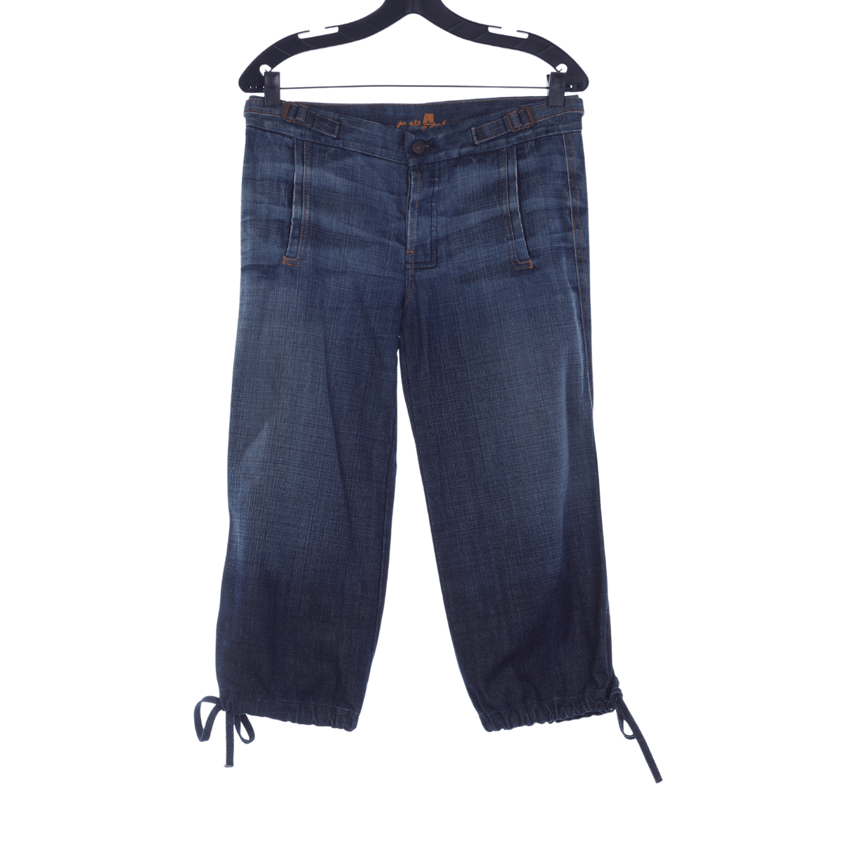 For All Mankind Denim Peddle Pusher Style Jeans UK Size 10 - Ava & Iva