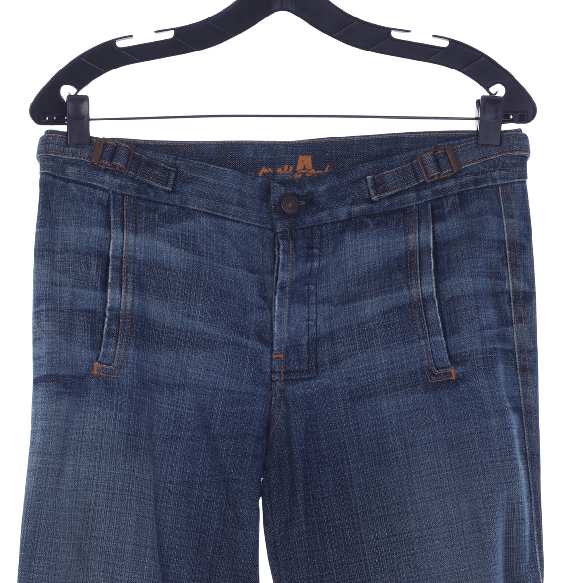 For All Mankind Denim Peddle Pusher Style Jeans UK Size 10 - Ava & Iva