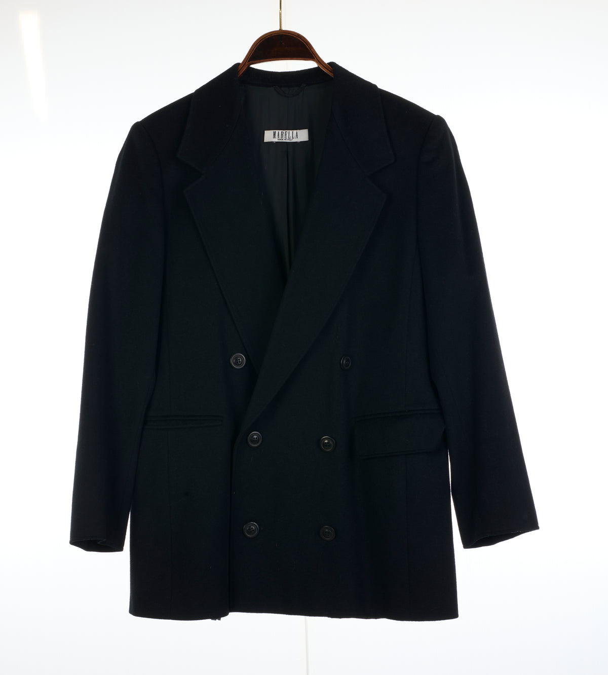 Marella Black  wool/cashmere Jacket 12