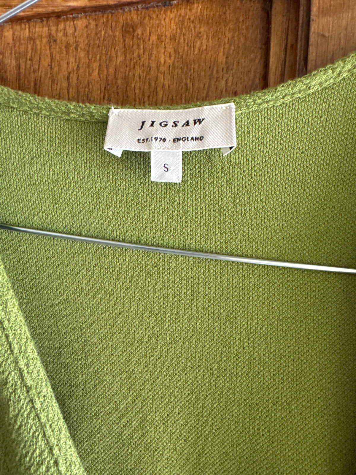 Jigsaw Pea Green Cotton Dres S