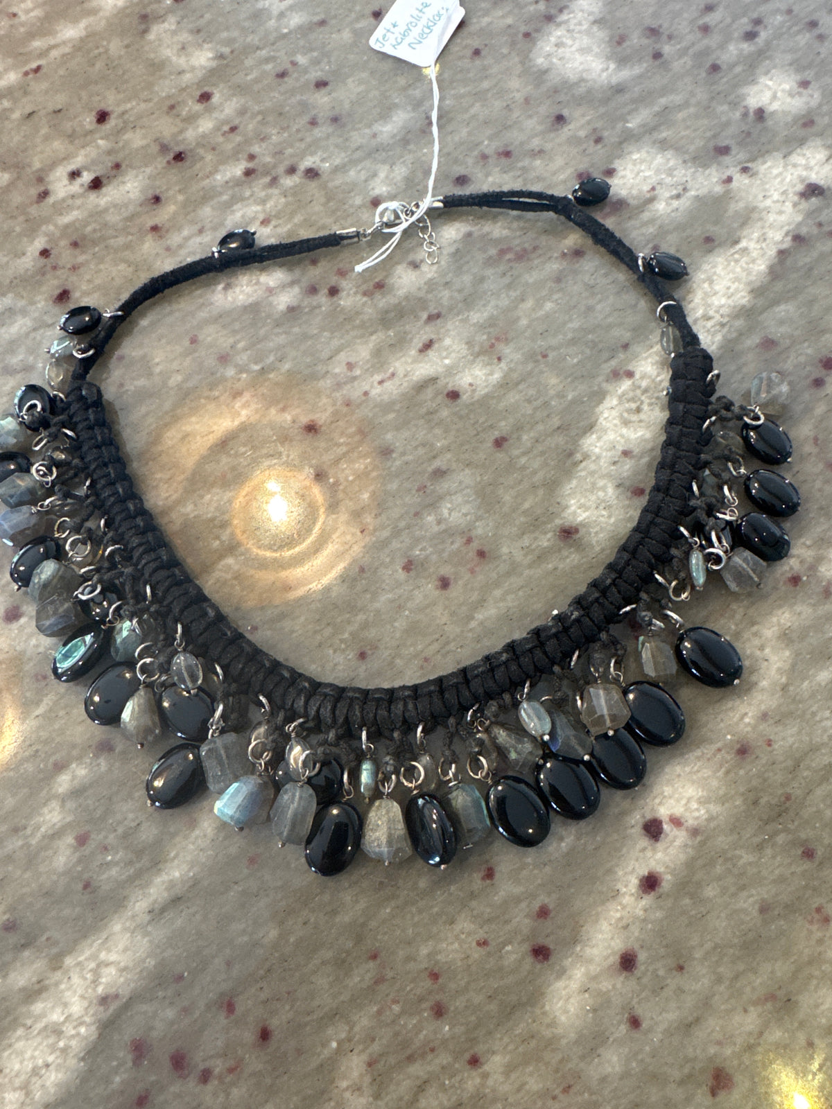 Labradorite and Jet Necklace