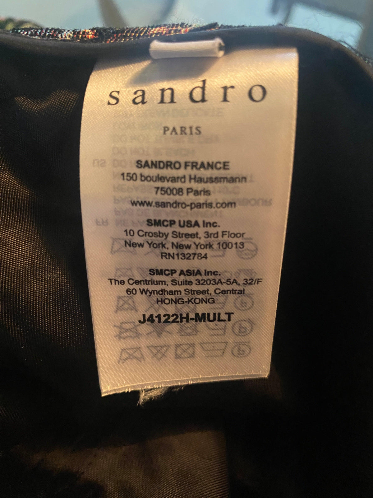 Sandro Tapestry Multi Colour Fabric Pattern Skirt UK Size 14 - Ava & Iva