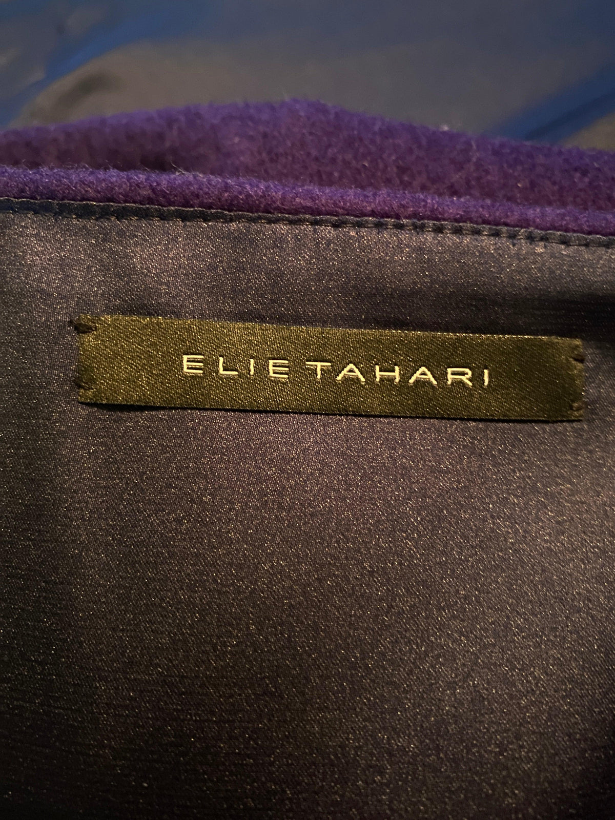 Ellie Tahari Purple Wool Skirt UK 10 - Ava & Iva