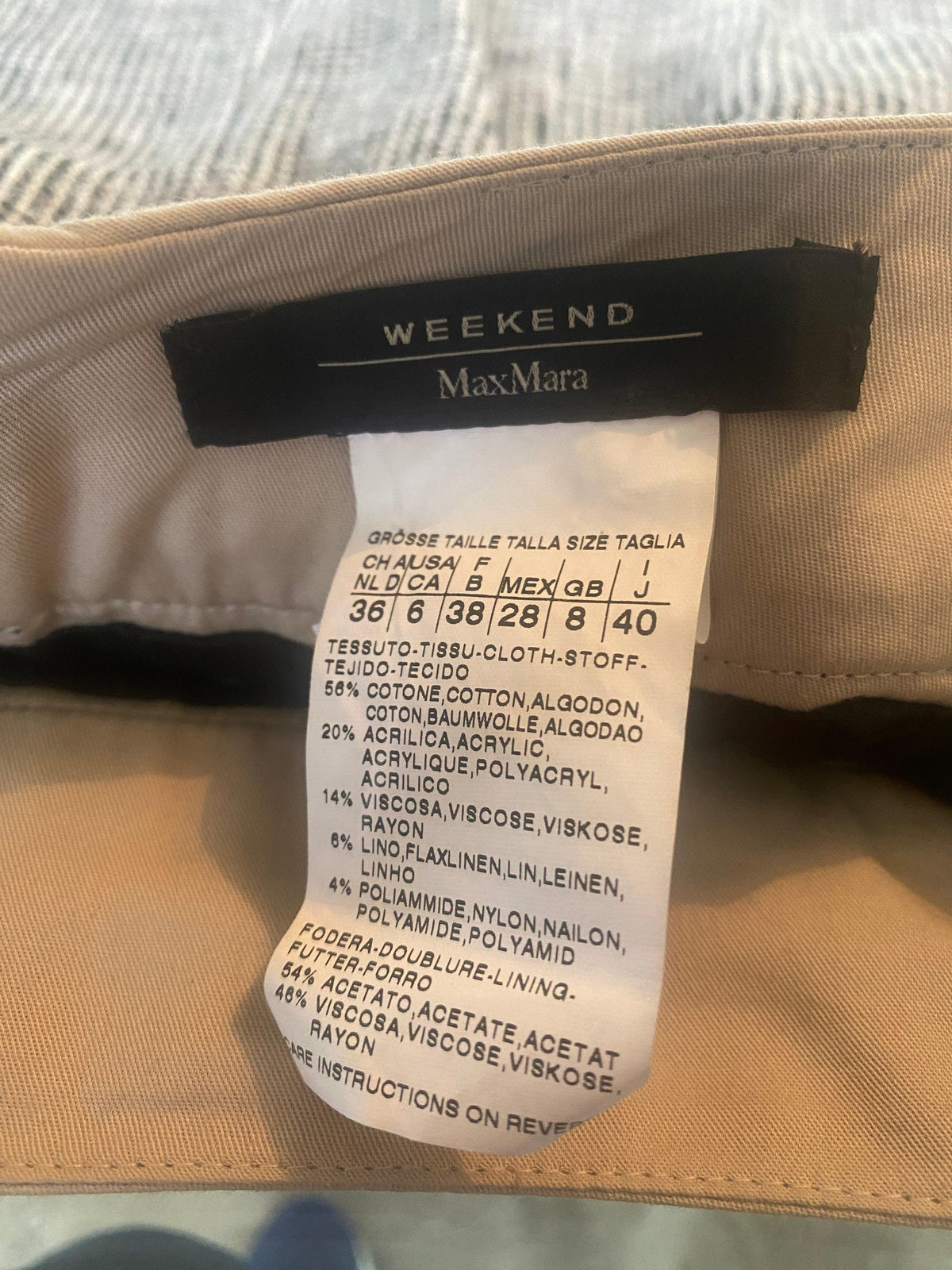 Max Mara Weekend Cotton Mix Skirt Black and White UK Size 8 - Ava & Iva