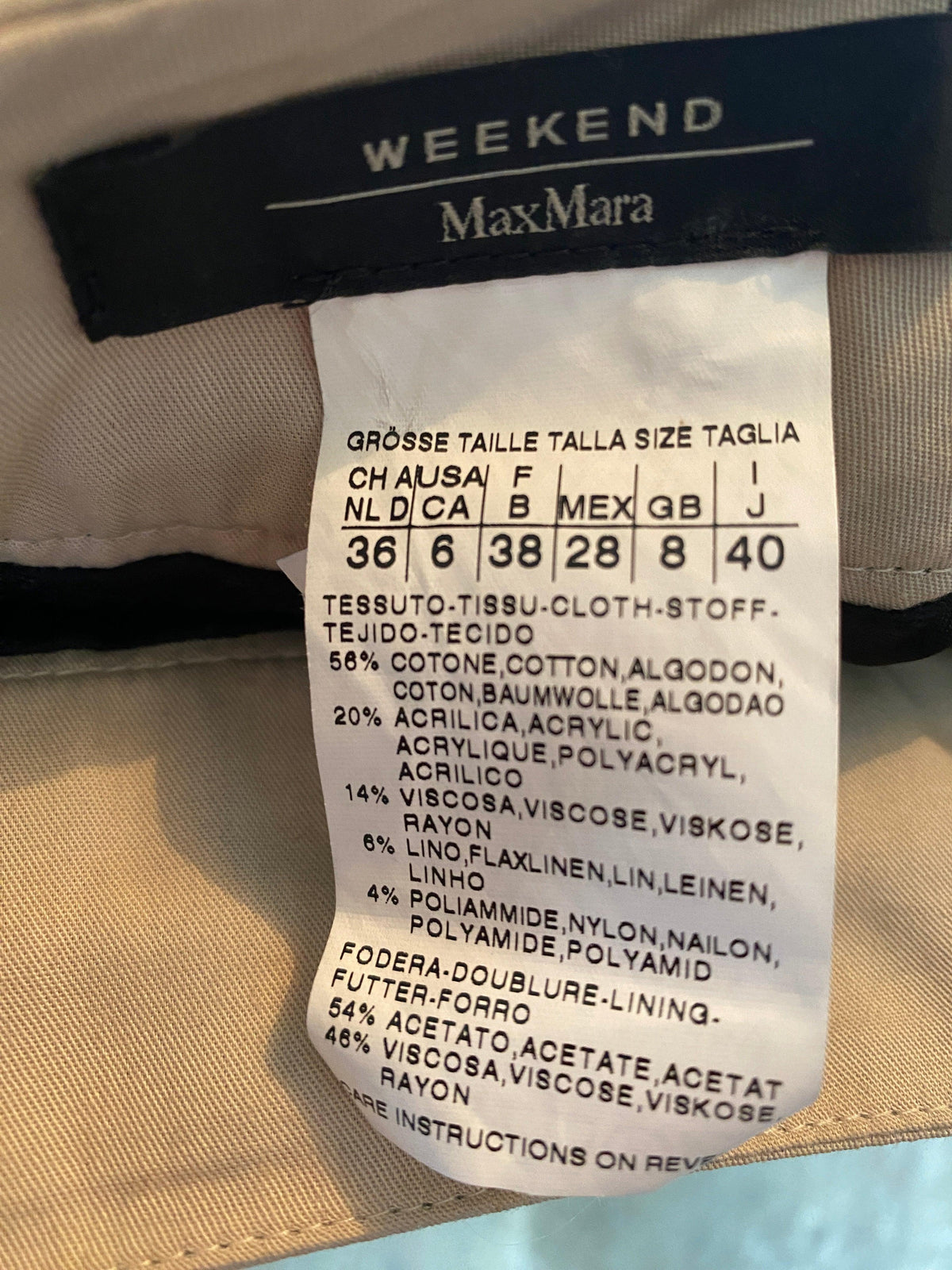 Max Mara Weekend Cotton Mix Skirt Black and White UK Size 8 - Ava & Iva