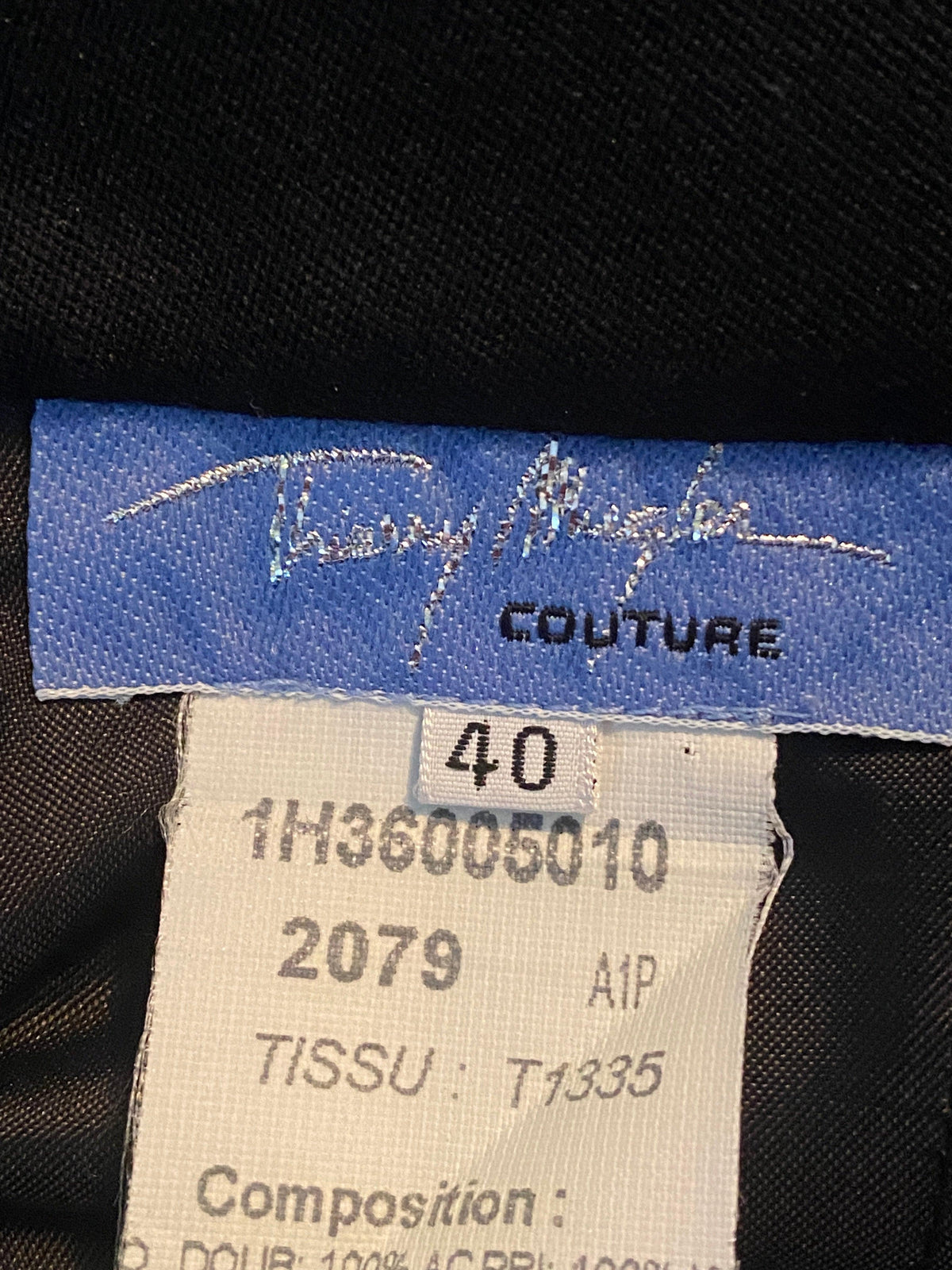 Thierry Mugler Couture Skirt Black Fine Wool Skirt UK Size 10 - Ava & Iva