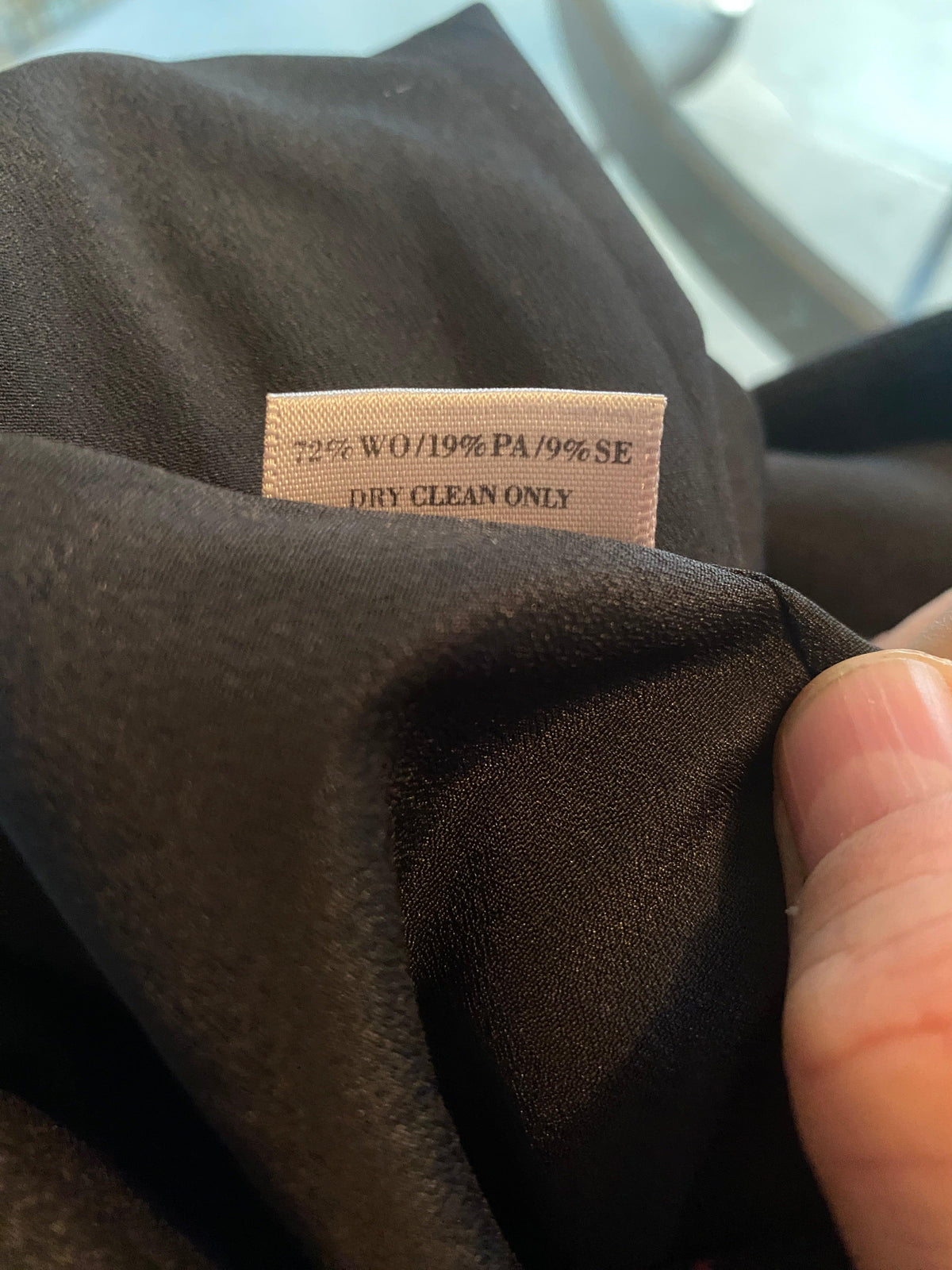 Preen by Thornton Bregazzi Skirt Black with Abstrct Front Panel Wool UK Size 10 - Ava & Iva