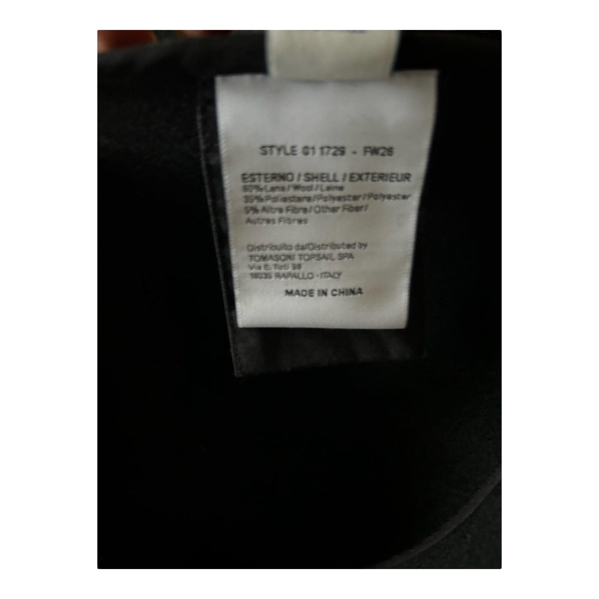 NTW North Sails Wool Black Long Sleeved Coat UK Size 12. - Ava & Iva