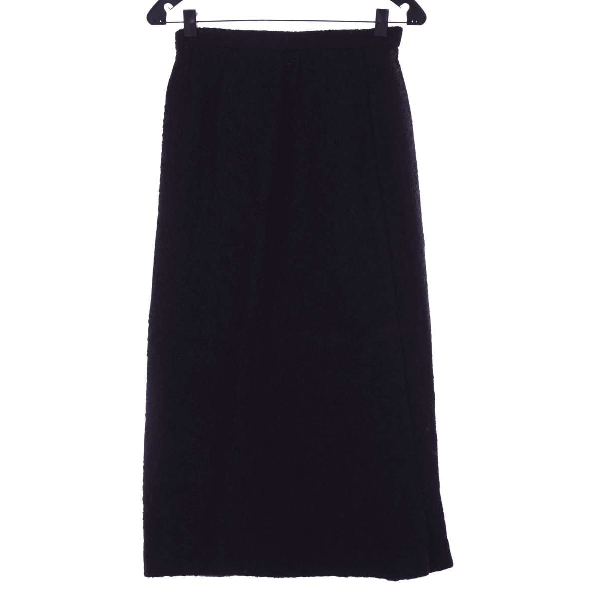 Jaeger Vintage Skirt Black Mohair and Wool UK Size 8 - Ava & Iva