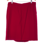 L.K. Bennett Red Wool Mix Skirt UK Size 16