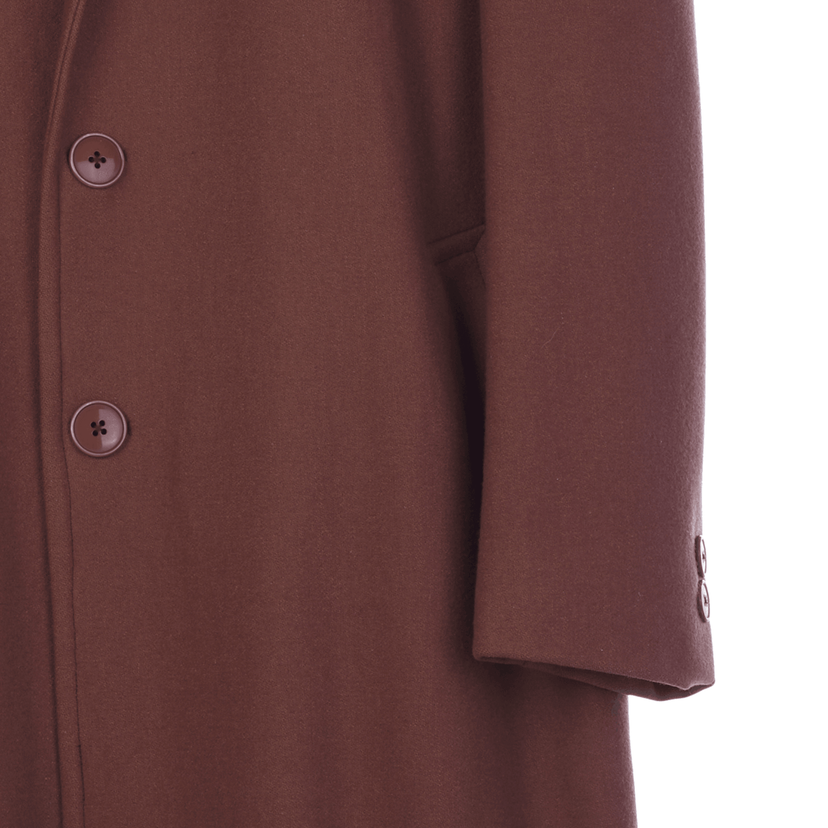 Lucky & Oscar Wool Brown Long Sleeved Mens Coat UK Size XXL. - Ava & Iva