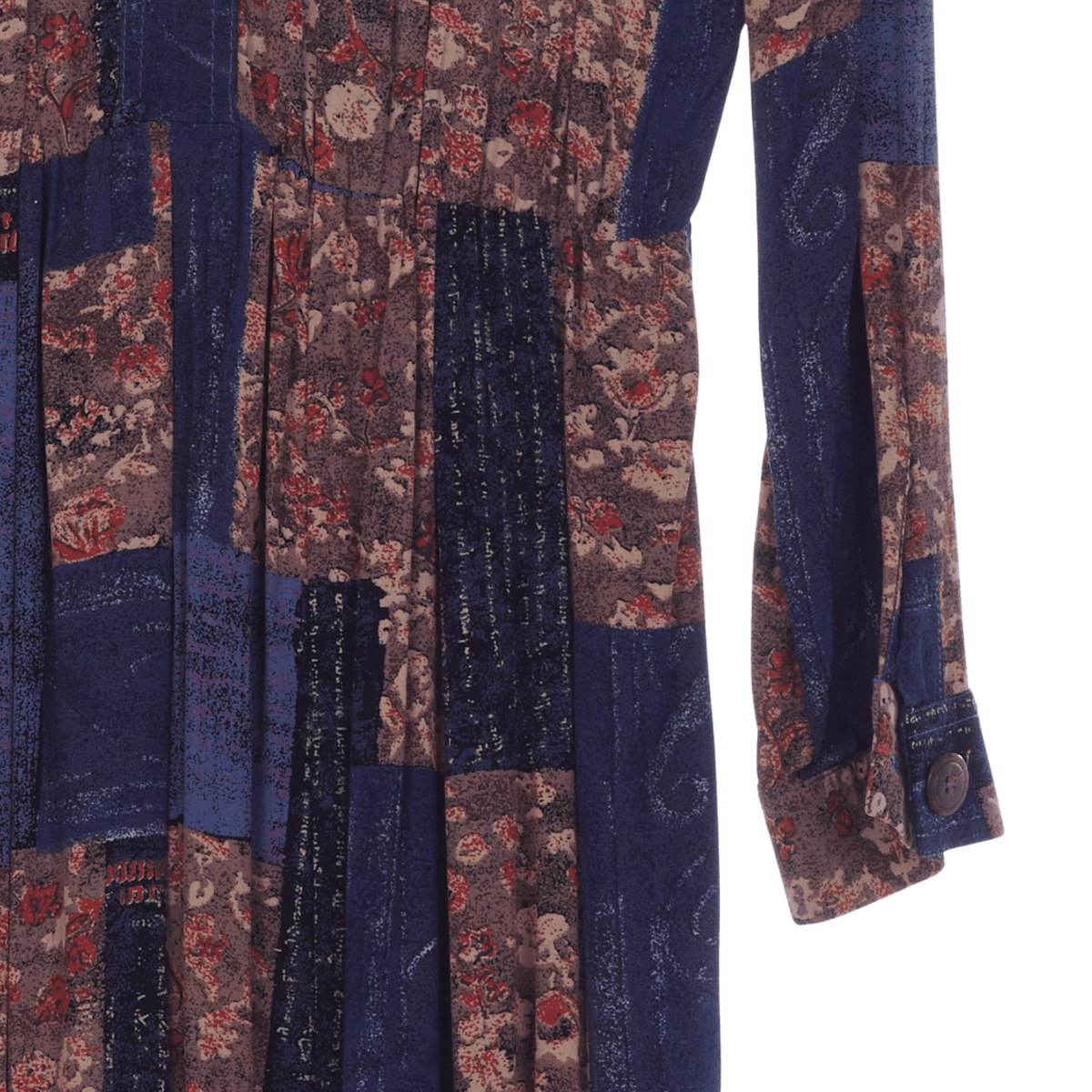 Mandy Marsh Blue and Brown Dress - Ava & Iva