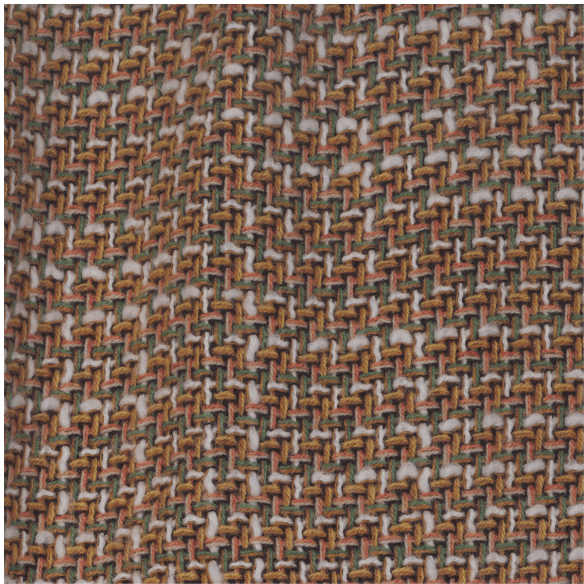 Moloh Brown Cream and Green Weave Wool Skirt UK 10 - Ava & Iva