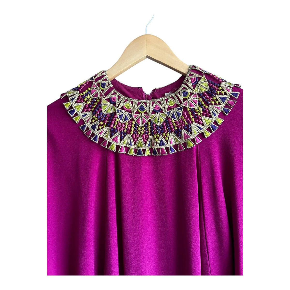 Carita Couture Purple 1970's Dress -Size 10 - Ava & Iva