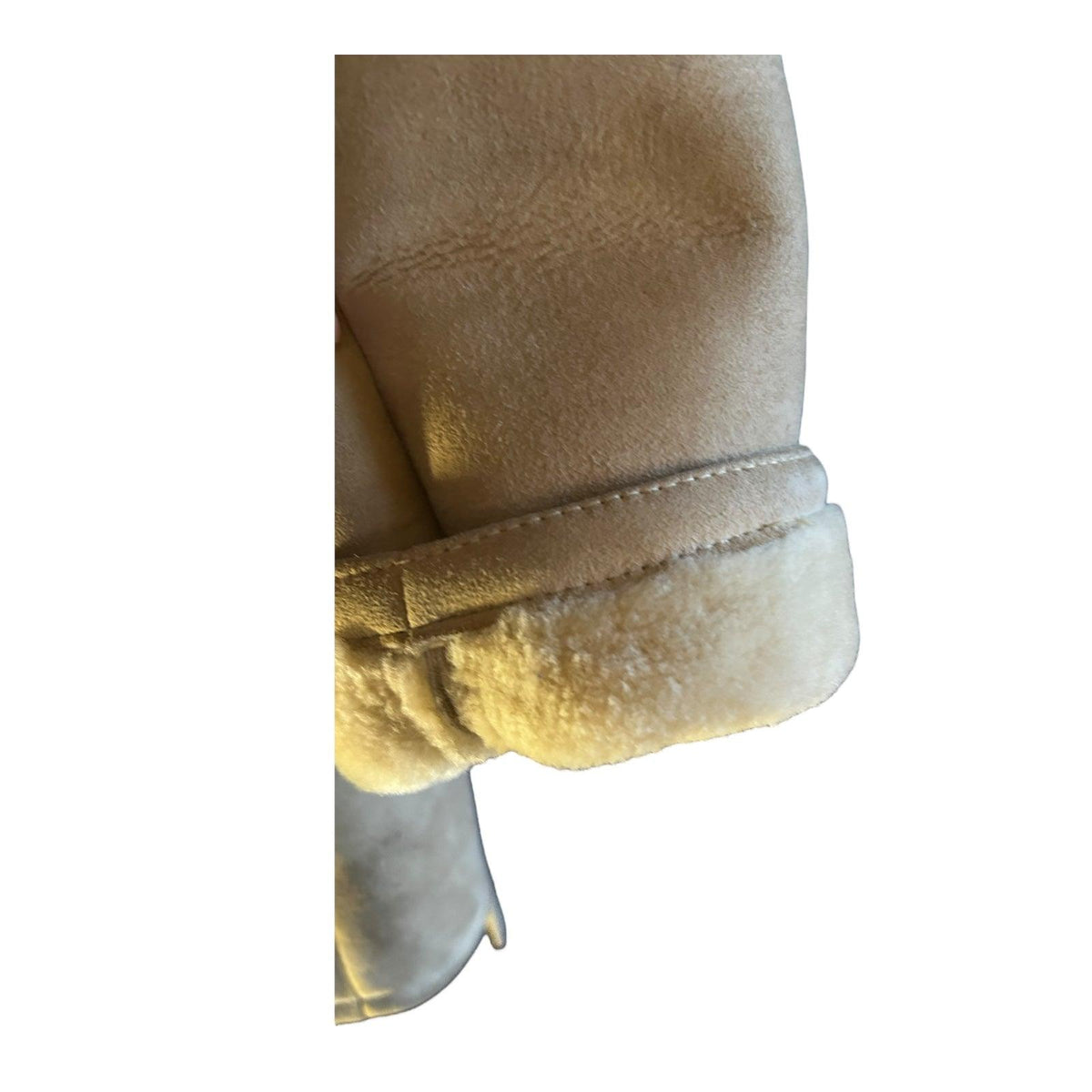 Abercrombie & Fitch Brown Sheepskin Long Sleeved Belted Jacket UK Size 14 - Ava & Iva