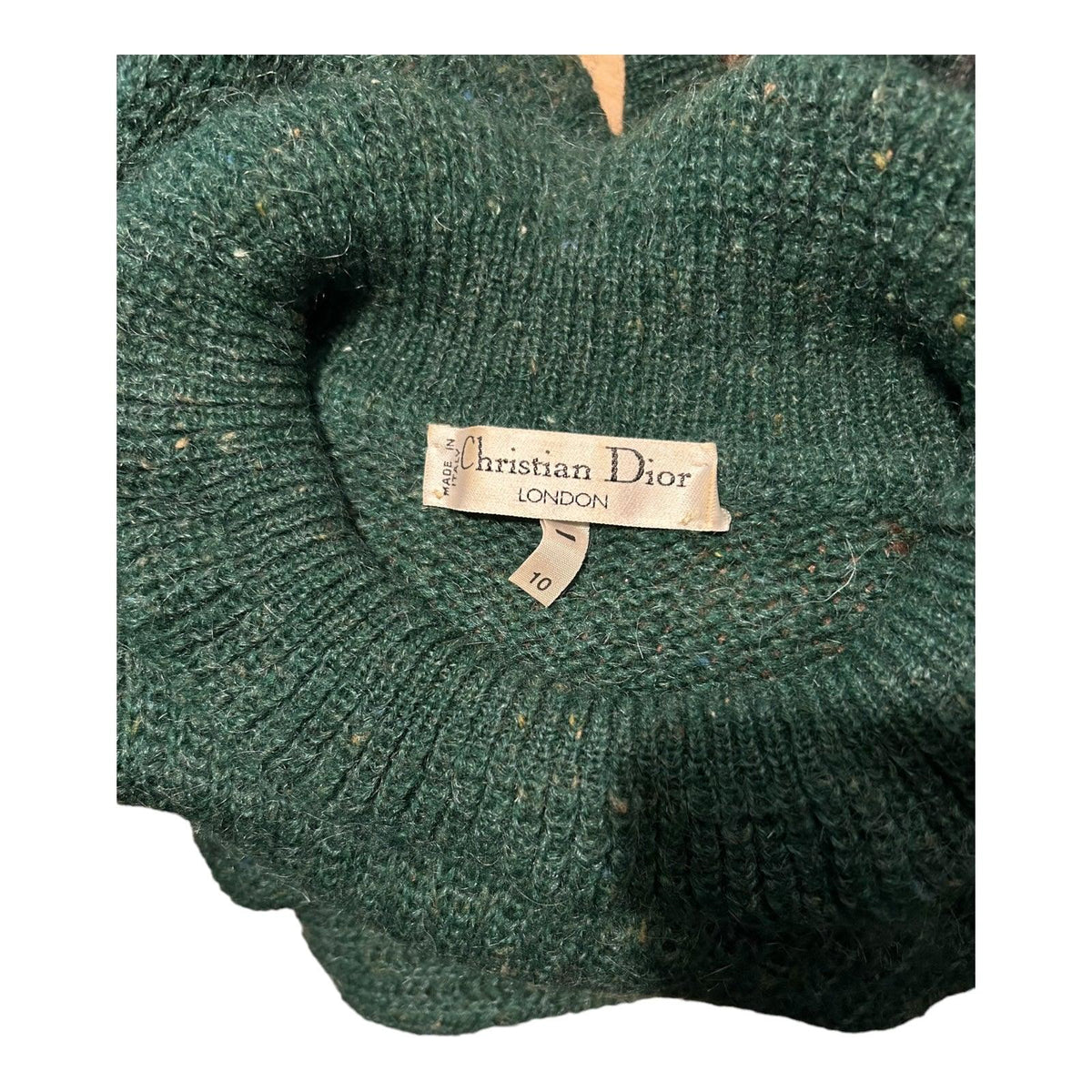 Christian Dior Knitted Green Dress - Ava & Iva