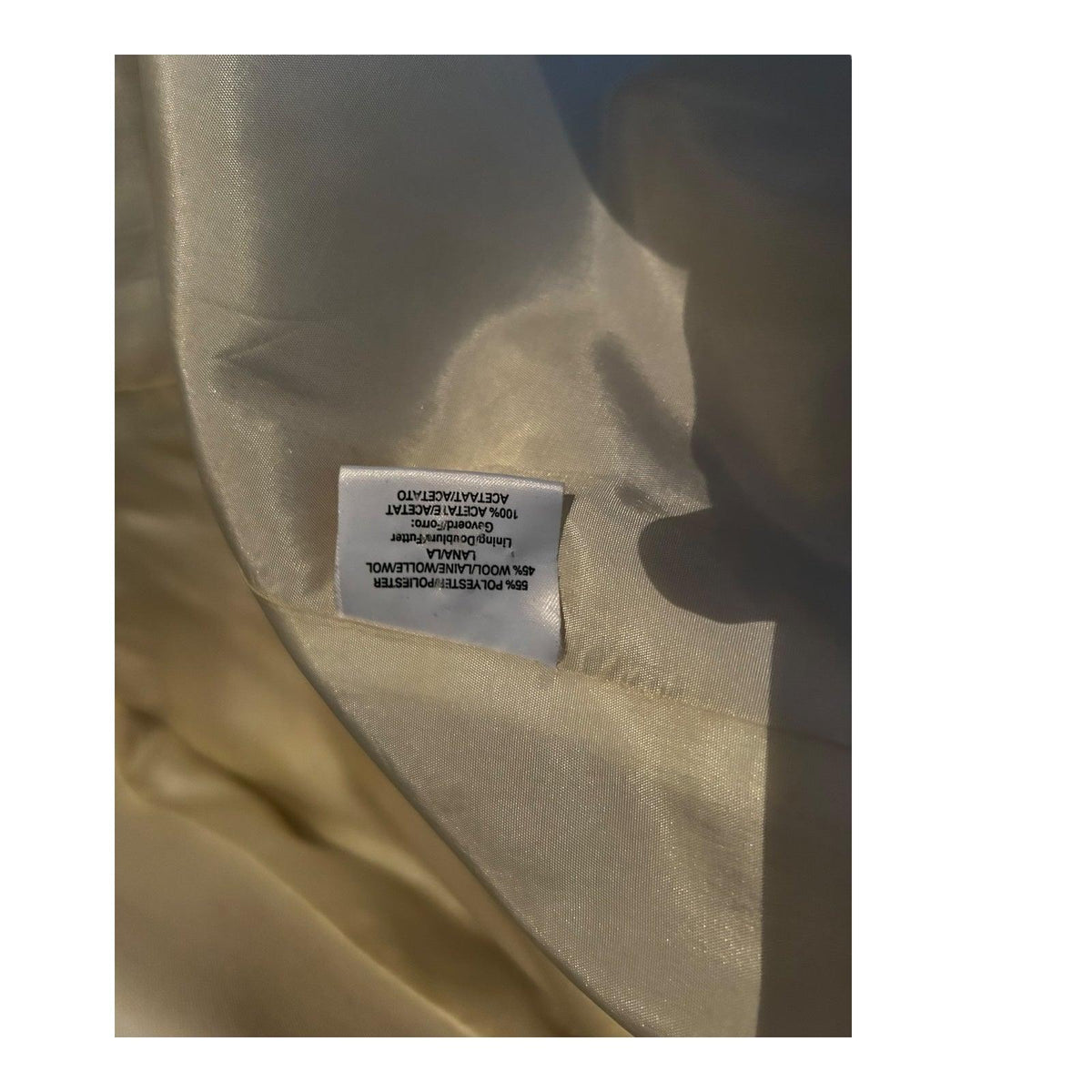 Admyra Full Length Long Sleeved Cream Coat UK Size 10 - Ava & Iva