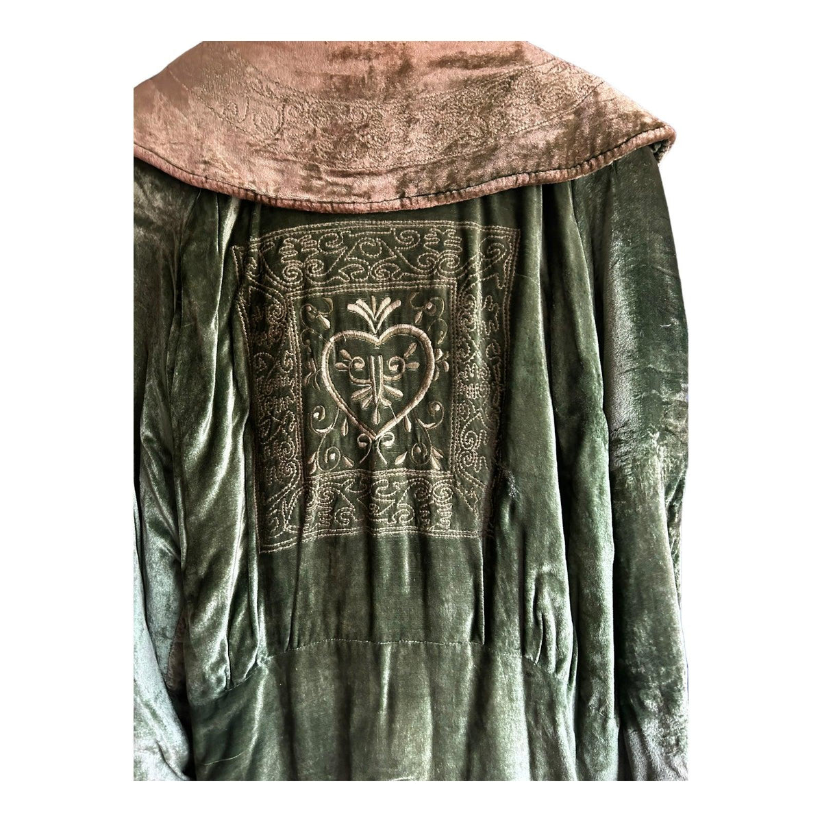 Chadia Green Vintage Long Sleeved Coat UK Size 16 - Ava & Iva