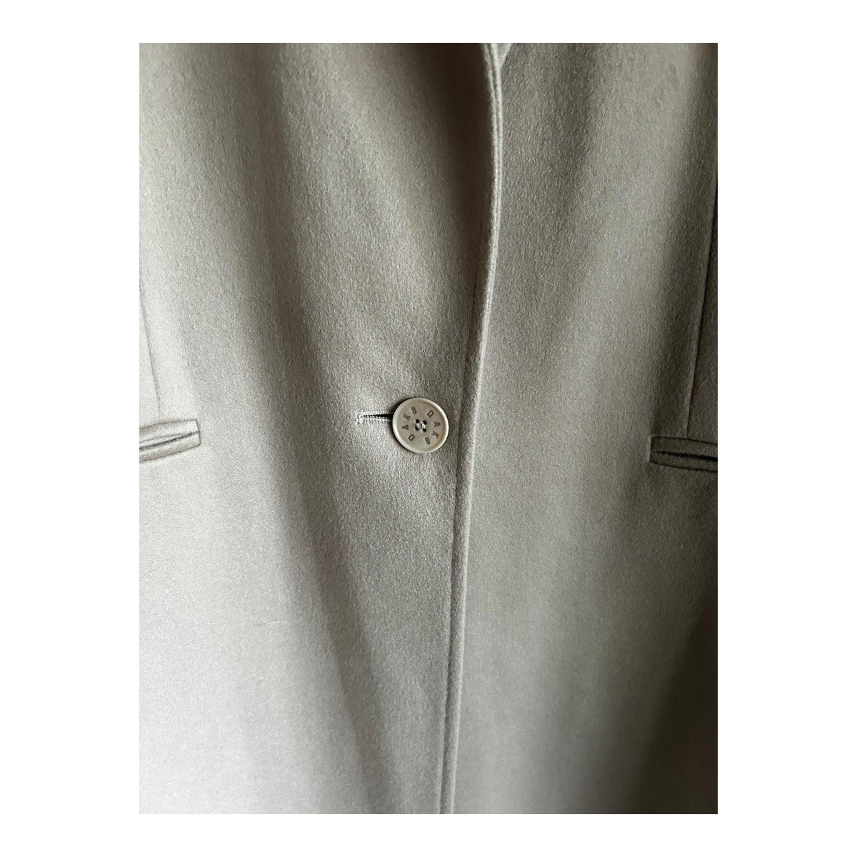 Daks Cashmere Blend Long Sleeved Cream Coat Uk Size 14 - Ava & Iva