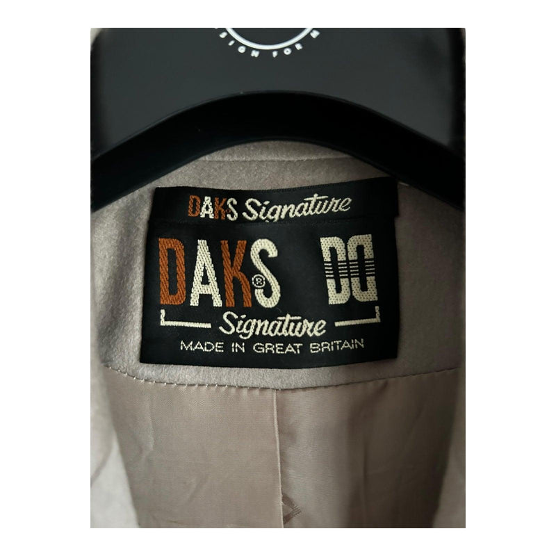 Daks Cashmere Blend Long Sleeved Cream Coat Uk Size 14 - Ava & Iva