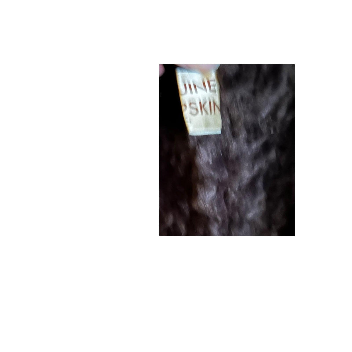 Genuine Sheepskin Long Sleeved Brown Coat UK Size 10 - Ava & Iva