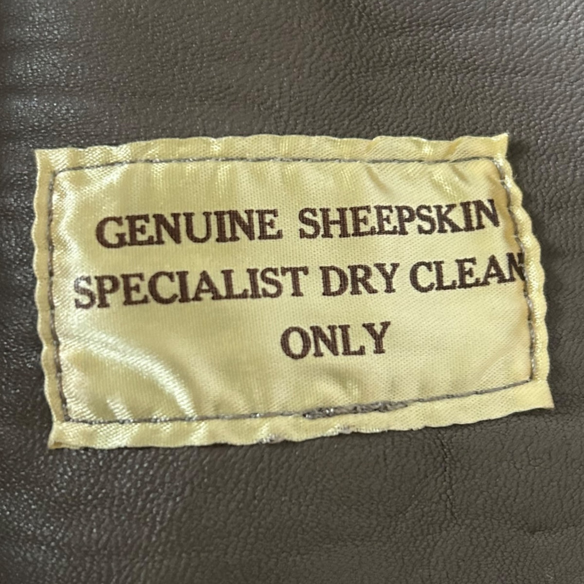 Yeovil Sheepskin Brown Long Sleeved Coat UK Size 12.