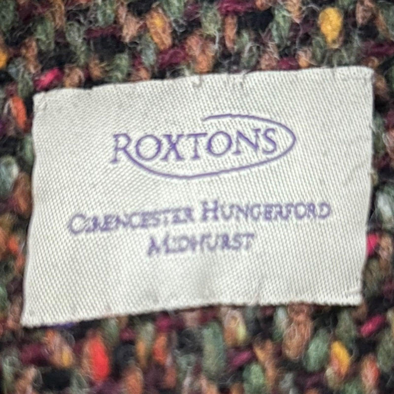 Roxtons Wool Brown Multi-Coloured Long Sleeved Jacket UK Size 14. - Ava & Iva