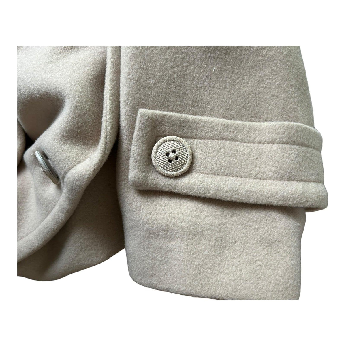 Vintage Wool & Cashmere Beige Jacket UK Size 10. - Ava & Iva