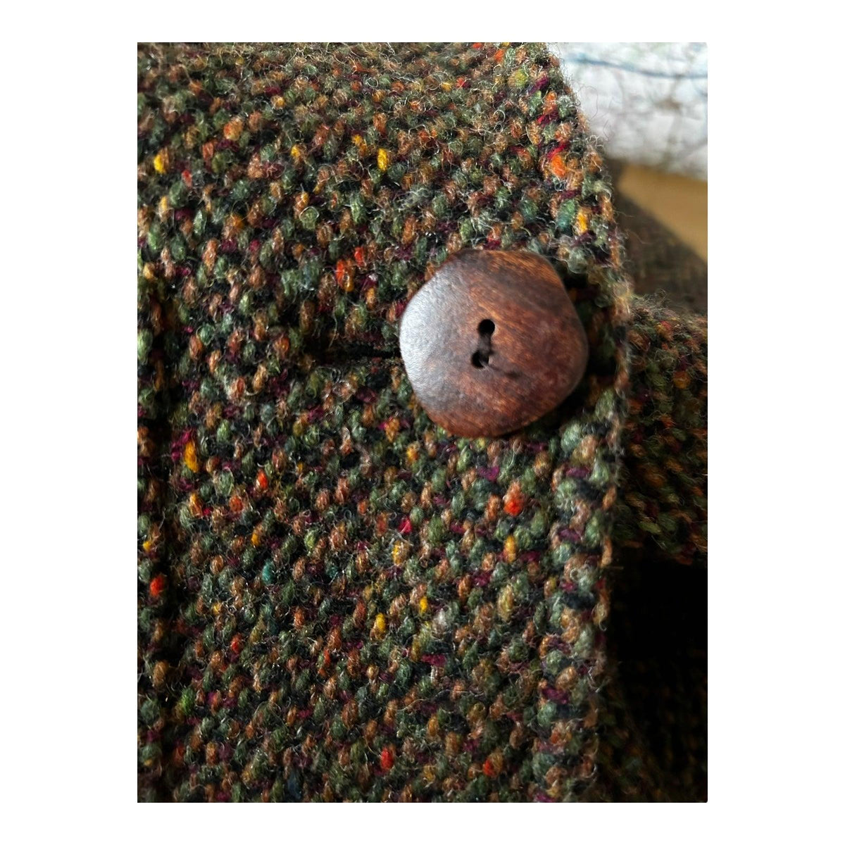 Roxtons Wool Brown Multi-Coloured Long Sleeved Jacket UK Size 14. - Ava & Iva