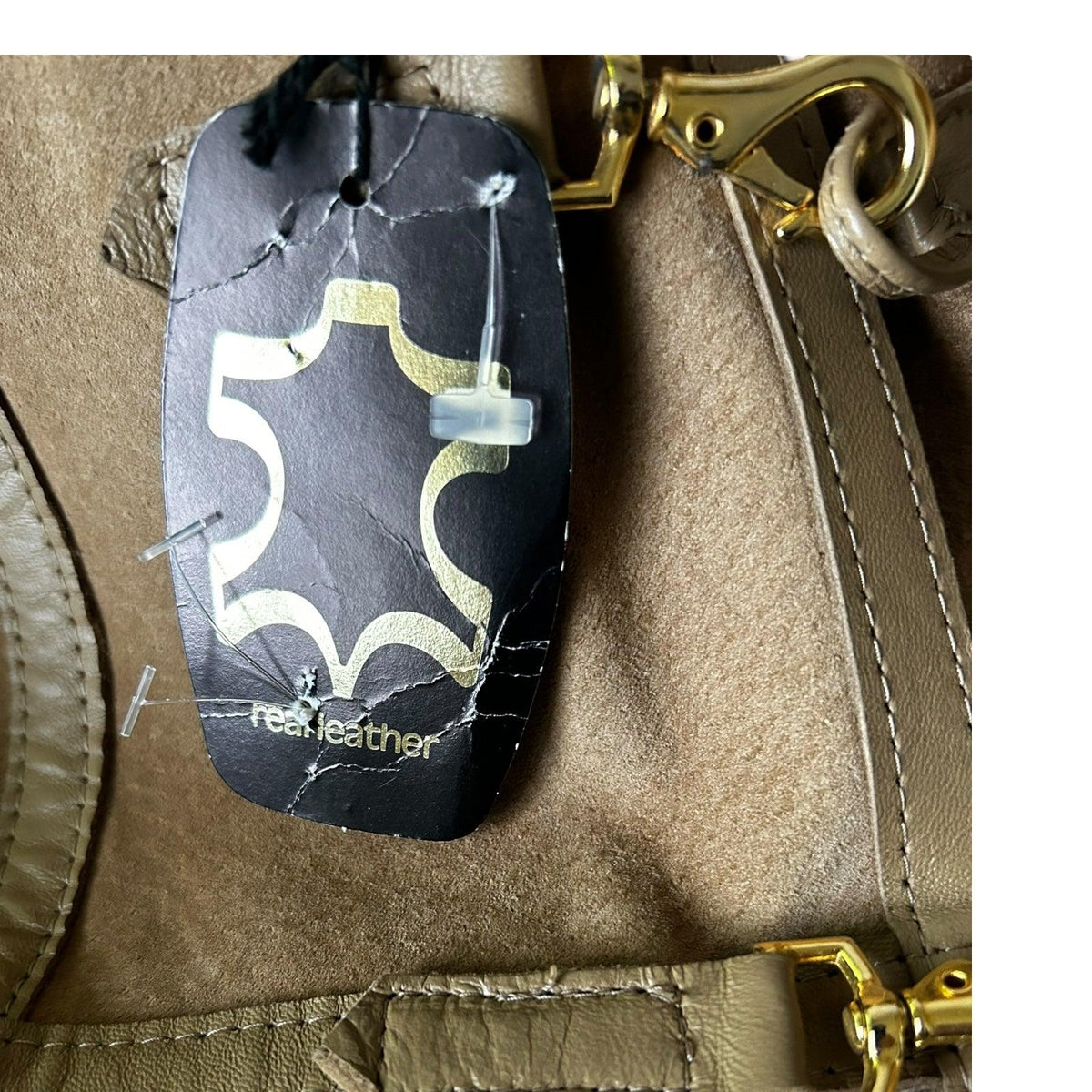 Vintage Suede Taupe Sleevless long line Overcoat UK Size 8. - Ava & Iva