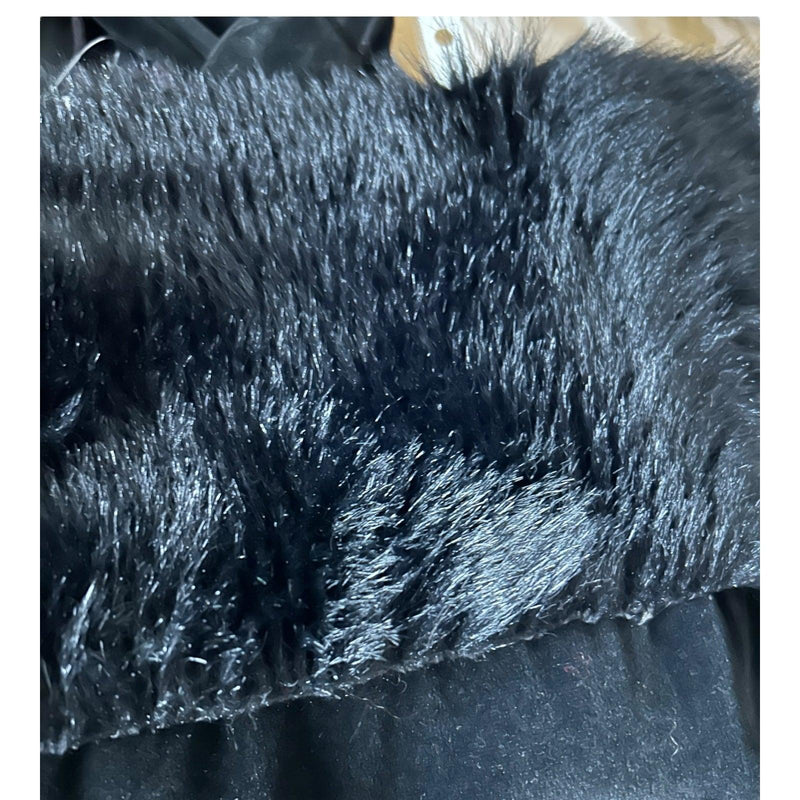 Sybil Zelker Velvet Black Long Sleeved Coat UK Size 10. - Ava & Iva
