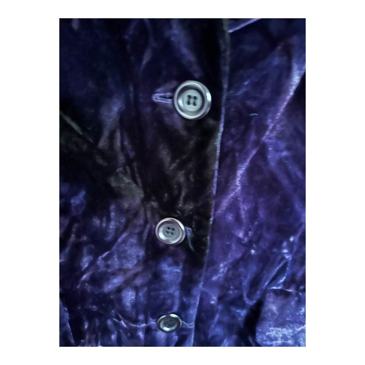 Sinequanone Crushed Velvet Purple Long Sleeved Jacket UK Size 10 - Ava & Iva
