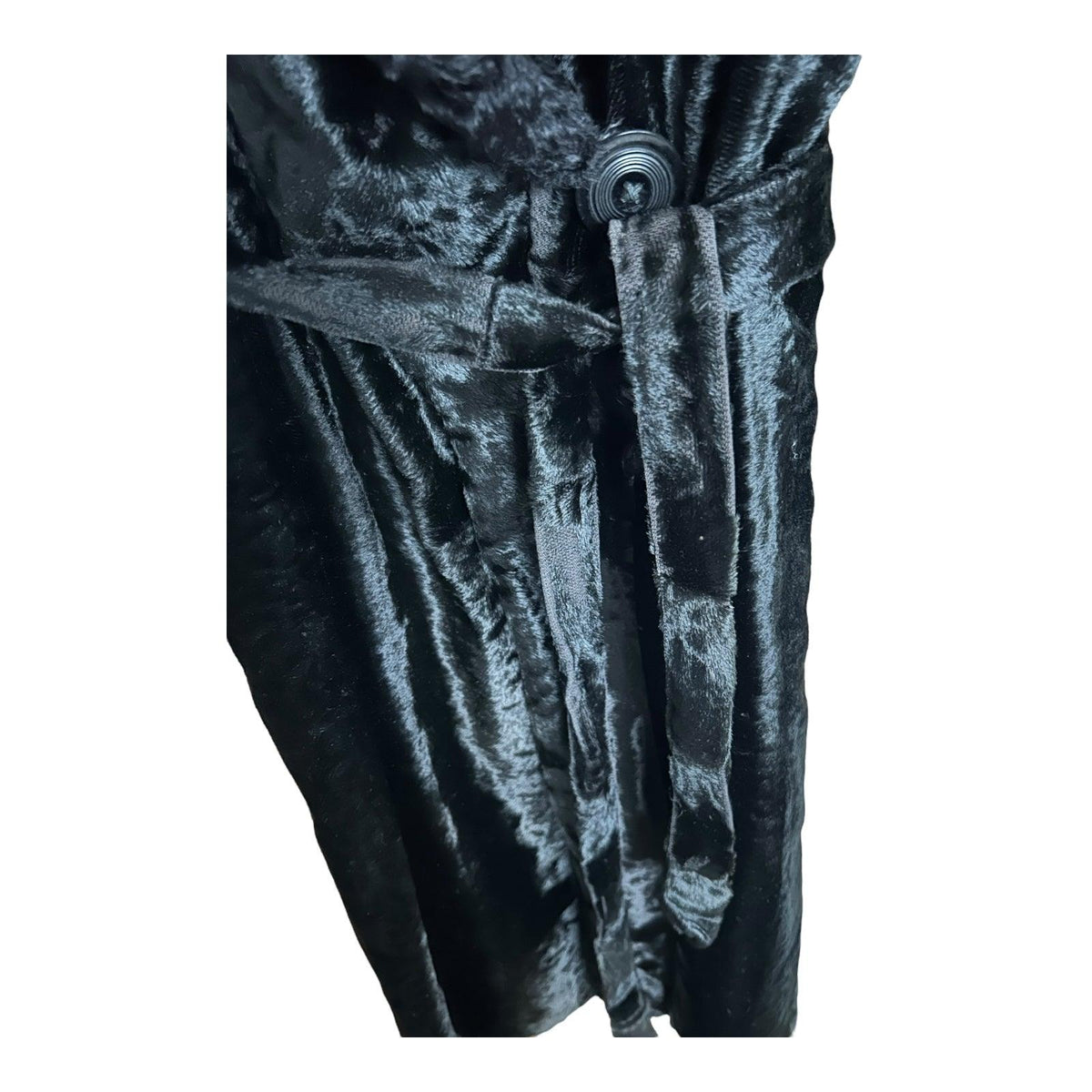 Replay Vintage Black Long Sleeved Full Length Coat UK Size 6. - Ava & Iva