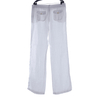 Rene Lezard Linen White Wide Legged Trousers UK Size 16 - Ava & Iva
