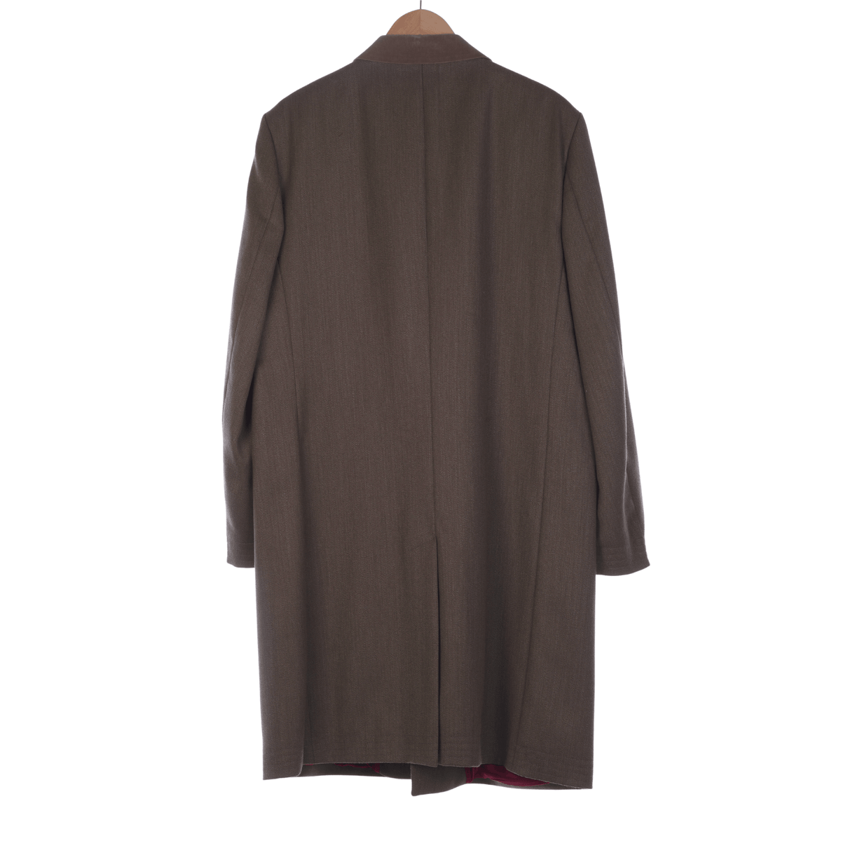 Santinelli Wool Light Brown Tailored Long Sleeved Coat UK Size XL. - Ava & Iva