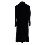 Sybil Zelker Velvet Black Long Sleeved Coat UK Size 10. - Ava & Iva
