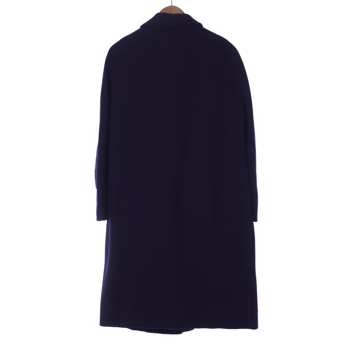Sidwall Crepe Navy Long Sleeved Coat UK Size 16. - Ava & Iva