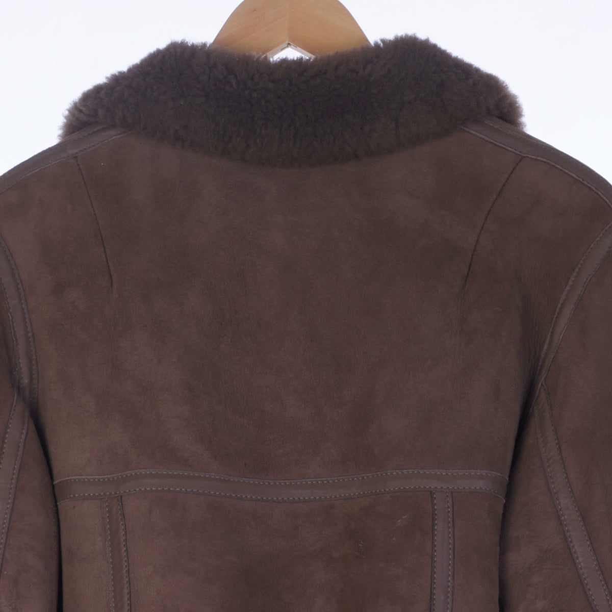 Yeovil Sheepskin Brown Long Sleeved Coat UK Size 12.