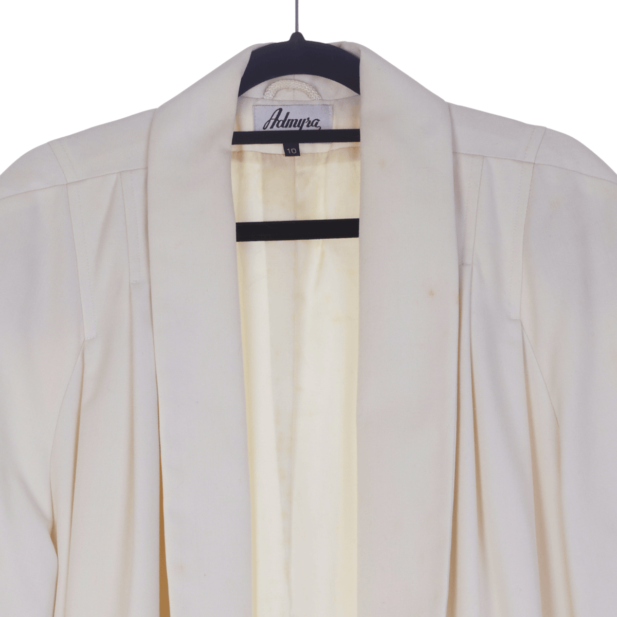 Admyra Full Length Long Sleeved Cream Coat UK Size 10 - Ava & Iva