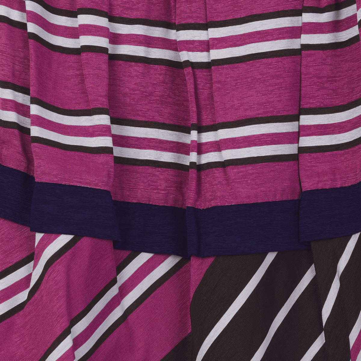 Anthropologie Maeve Pleated Striped Skirt US Size 10 UK Size 14 - Ava & Iva