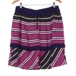 Anthropologie Maeve Pleated Striped Skirt US Size 10 UK Size 14