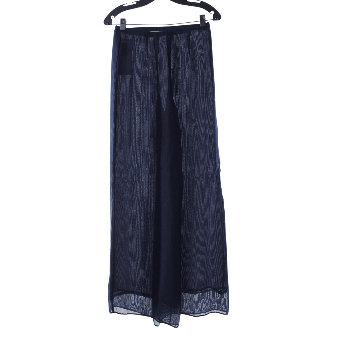 Emporio Armani Navy Sheer Wide Legged Trouser UK Size 8 - Ava & Iva