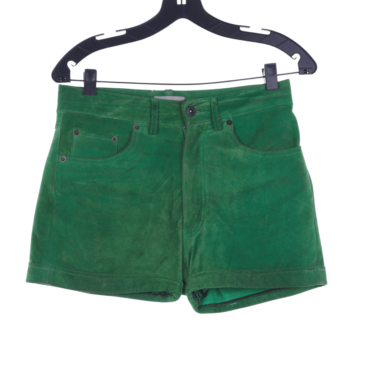 Bamboo Pig Skin Green Shorts UK Size 10 - Ava & Iva