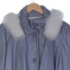 Belmont Leather Grey Long Sleeved Coat UK Size Medium