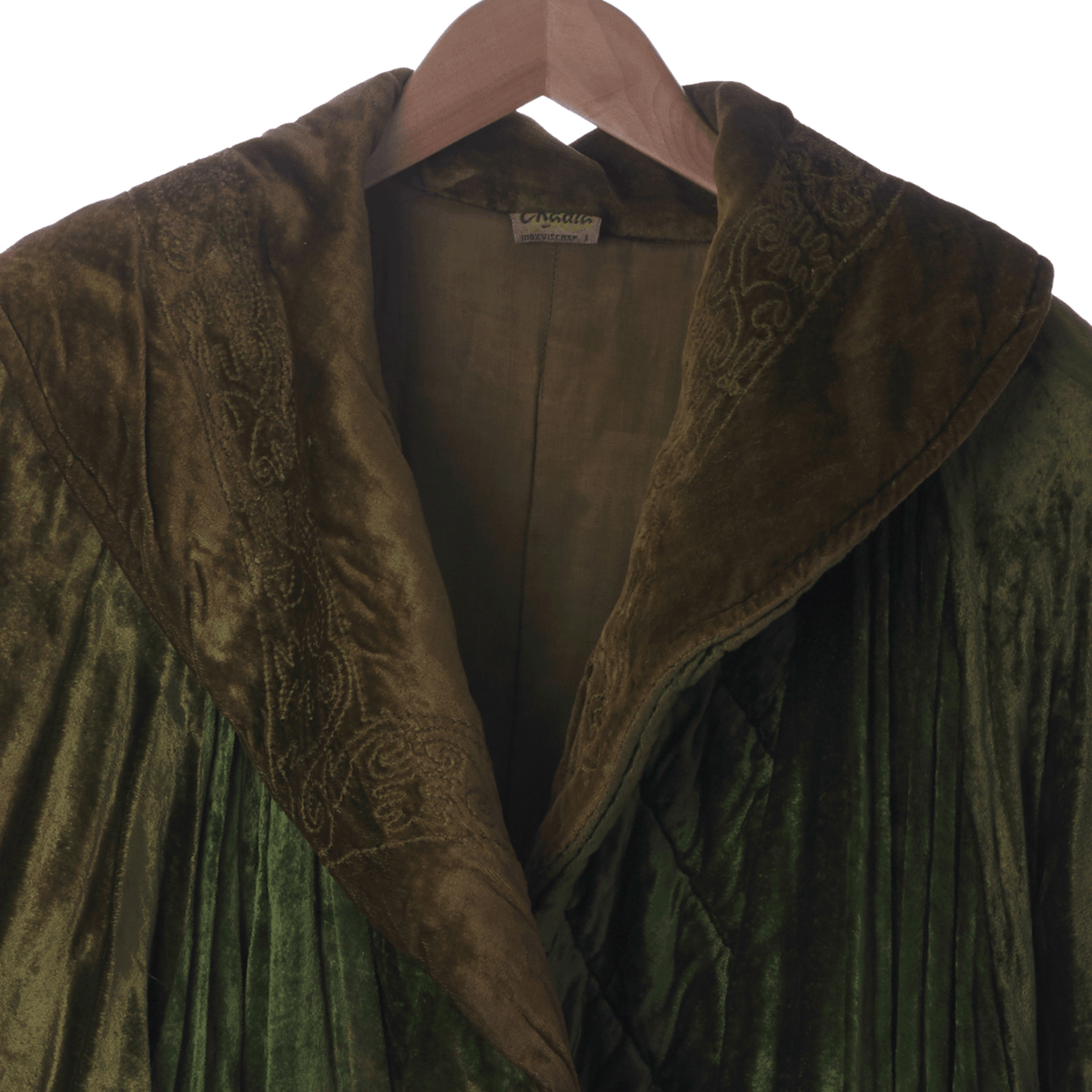 Chadia Green Vintage Long Sleeved Coat UK Size 16 - Ava & Iva